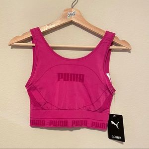 Puma Sports-bra fuchsia evoknit fabric Size Small